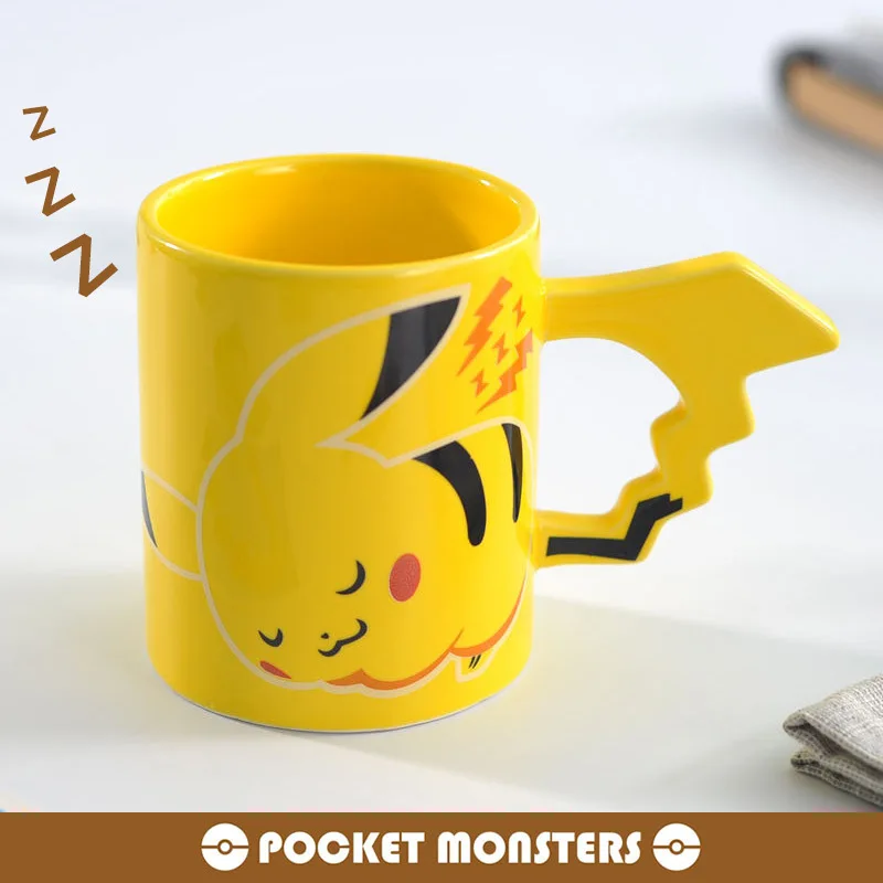 

2022 Pokemon Japanese anime model Pikachu new mug cartoon character children's family daily utensils holiday birthday gift