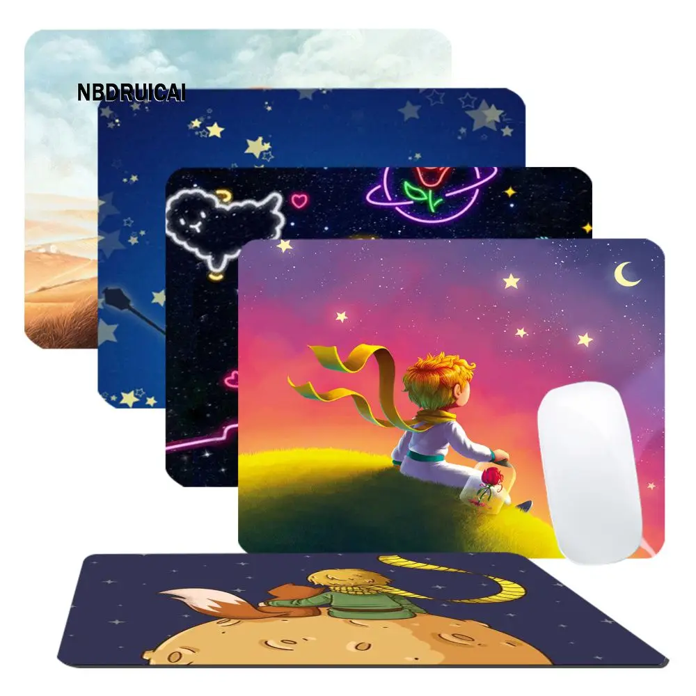 

The Little Prince And The Fox INS Tide Small Office Computer Desk Mat Table Keyboard Big Mouse Pad Laptop Cushion Non-slip