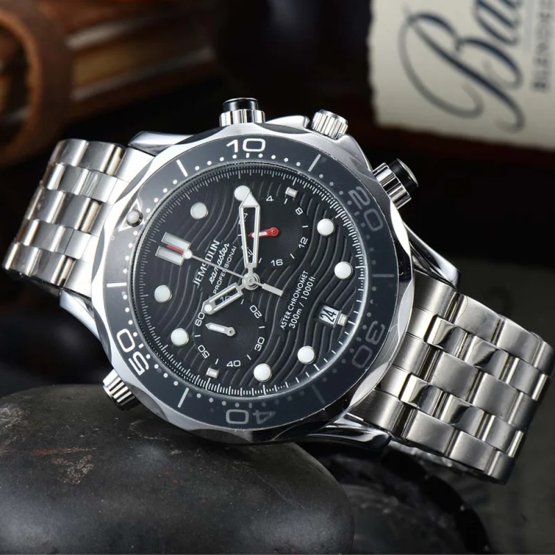 

New Original Fashion Brand Watches for Mens Top Quality Classic Automatic Date Chronograph Steel Watch Quartz AA Relojess