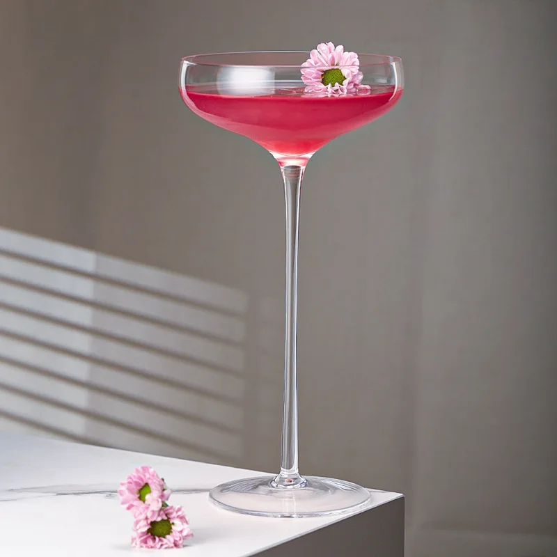 

1/2 шт. Хрустальный широкий горлышко, японский бар, элегантный бокал для мартини, вино, конфеты, свадьба, шампанское, ультравысокие бокалы