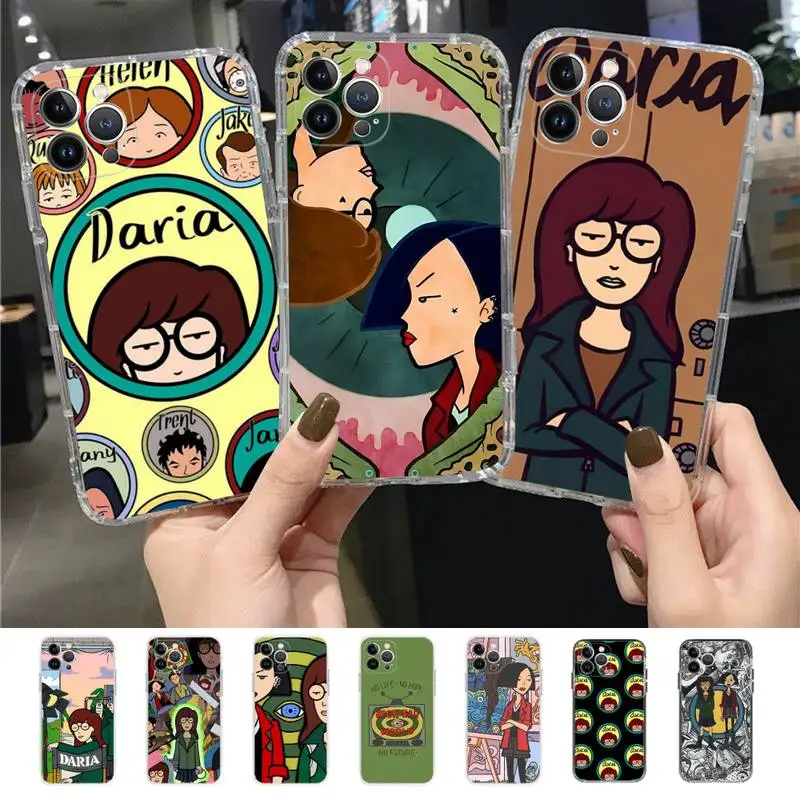 

Anime D-Daria Phone Case for iPhone 11 12 13 mini pro XS MAX 8 7 6 6S Plus X 5S SE 2020 XR case