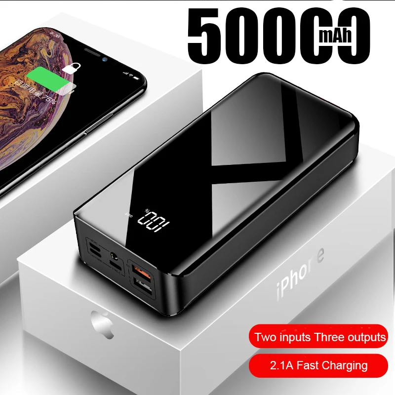 

Внешний аккумулятор с USB-портом, 50000 мАч