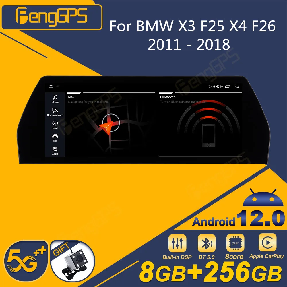 

For BMW X3 F25 X4 F26 2011 - 2018 Android Car Radio 2Din Stereo Receiver Autoradio Multimedia Player GPS Navi Head Unit Screen