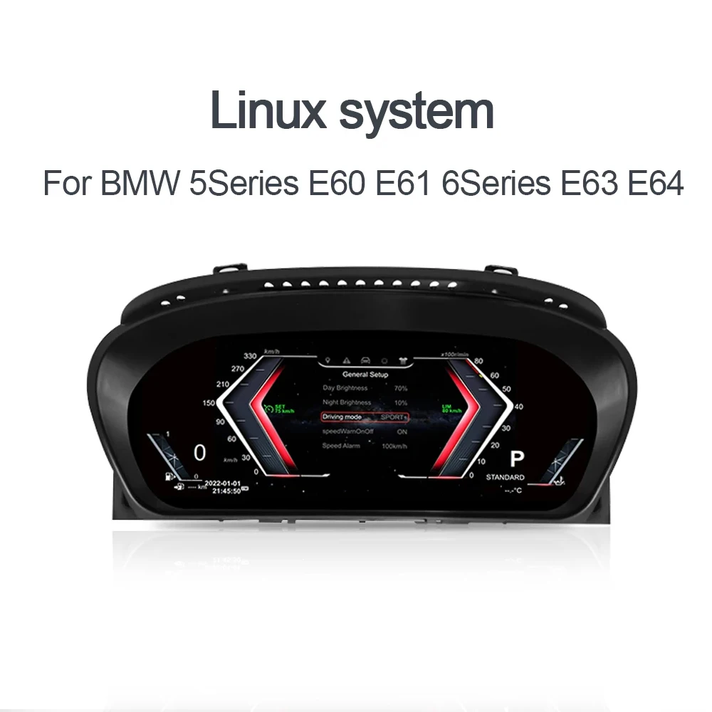 Фото Цифровая приборная панель (Virtual Cockpit) для BMW 5 серии E60 E61, 6 серии E63 E64 (2004-2009) №1