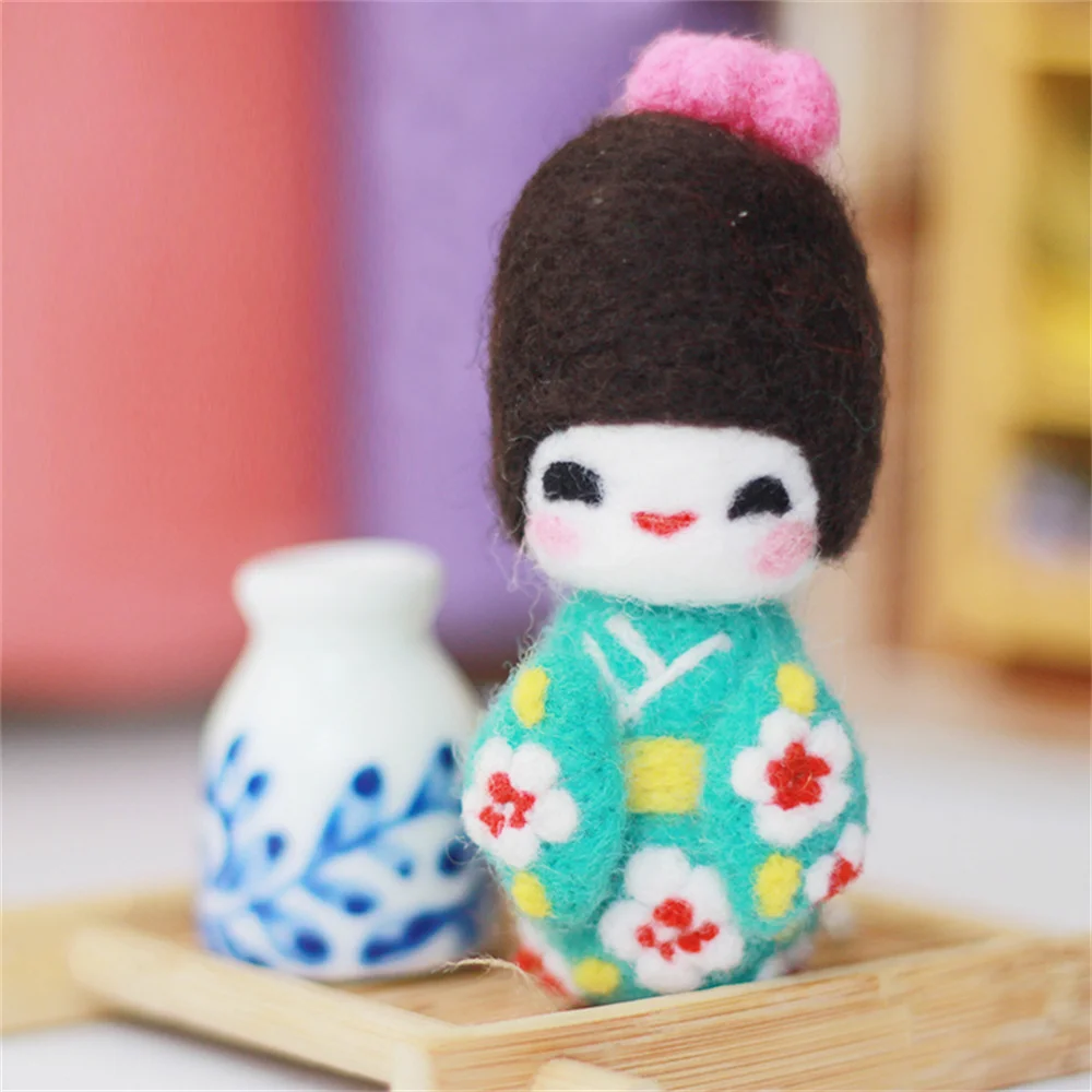Сделай Сам кукла игла для начинающих рукоделие войлочное ремесло ручная работа и