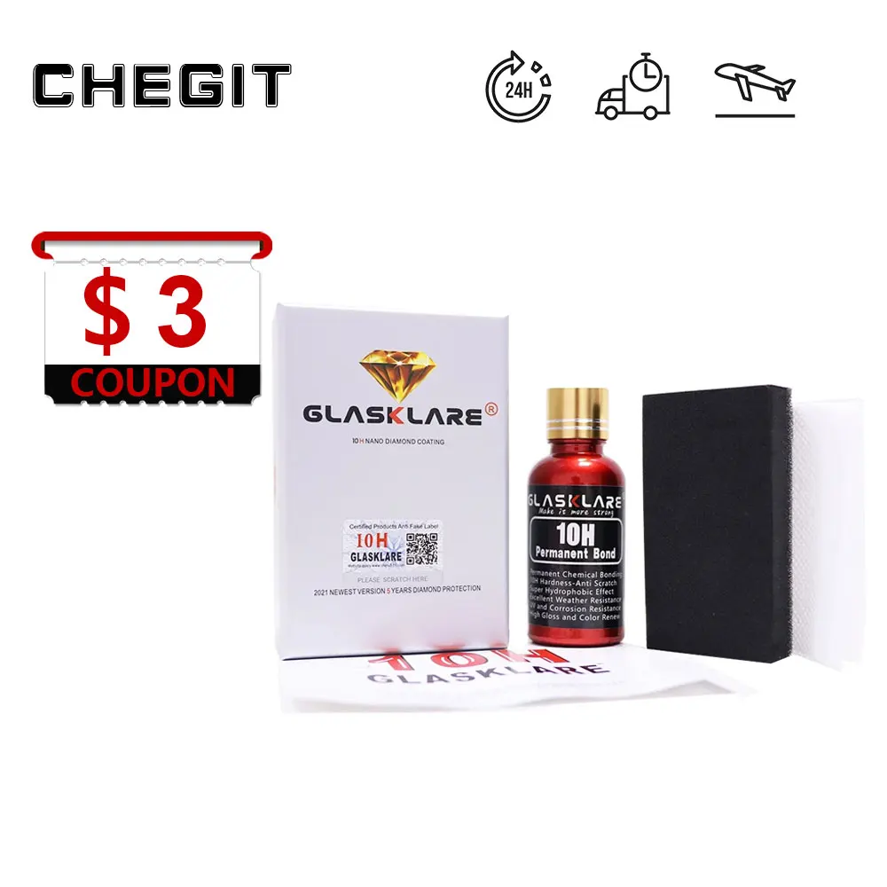 

30ML 10H Car Polish Liquid Ceramic Coat Hydrophobic Glass Coating Paint protective foil Care Anti-scratch Auto Detailing