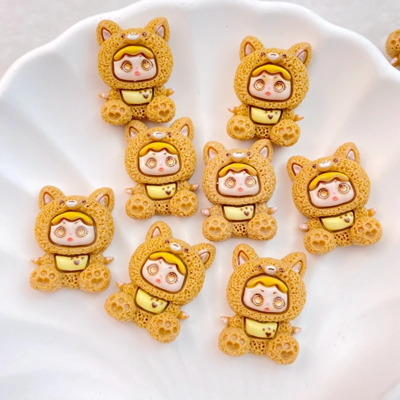 10 шт. новые милые мультяшные кролики собаки кошки серии орнамент с плоской