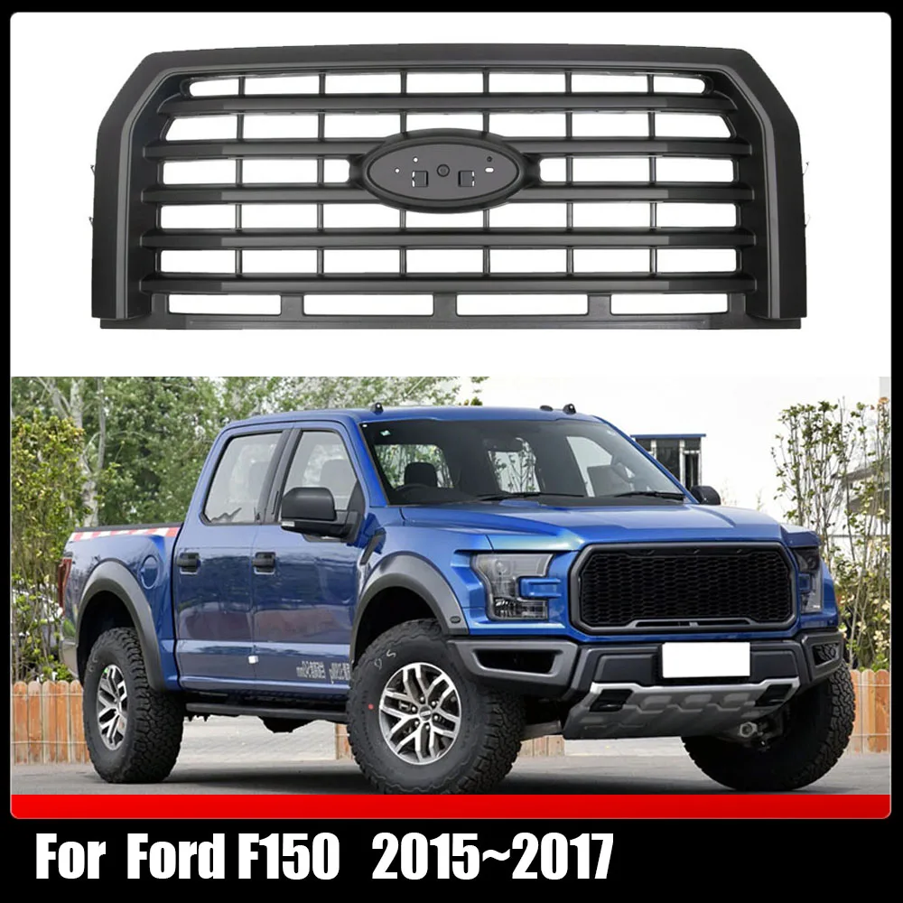 

Front Raptor Hood Grille Car Mesh Cover Racing Grill Upgrade Bumper Grills Modified Pickup Parts For Ford F150 2015~2017