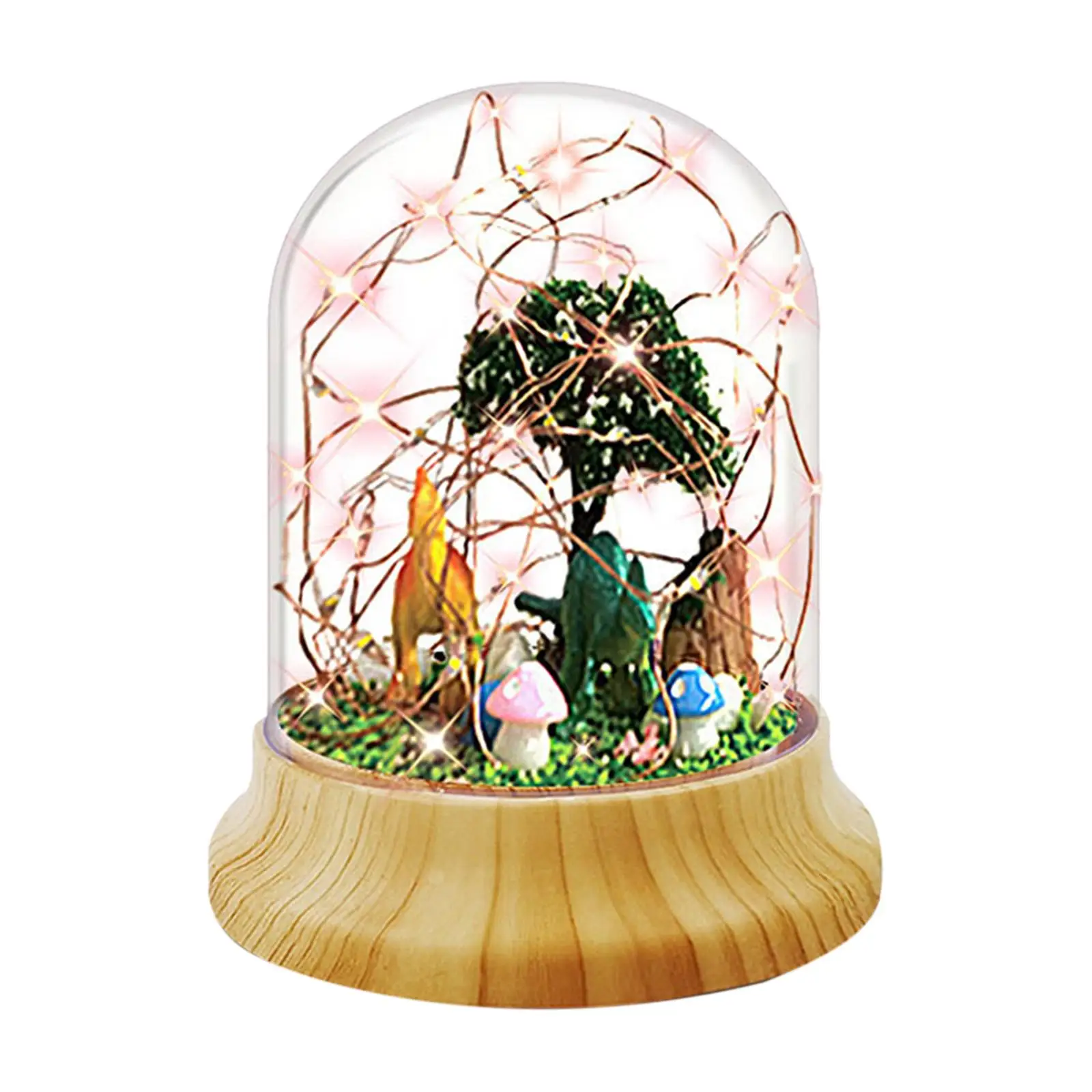 

Dinosaur Night Lights DIY Material Faux NightStand Light Arts Crafts LED Light Table Night Lamp for Living Room Valentines Day