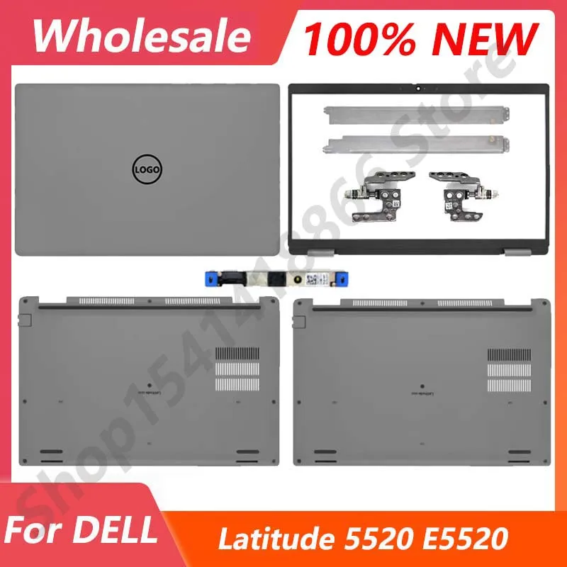 

Новинка 95%, оригинальная задняя крышка для ноутбука DELL Latitude 5520 E5520, передняя панель, верхняя и нижняя детали, петли, кронштейн