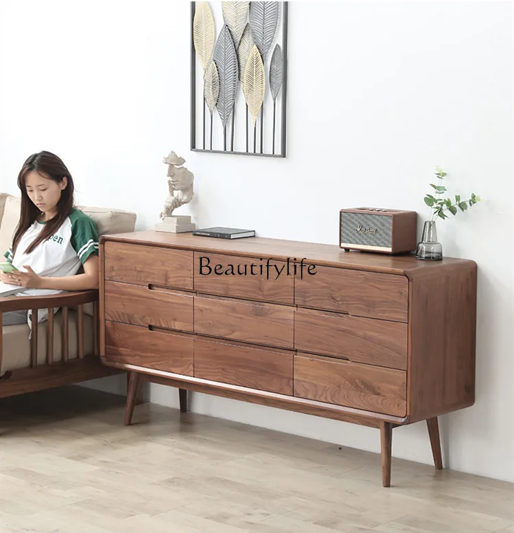 Входной шкаф для гостиной из массива дерева ящик хранения в спальне светильник