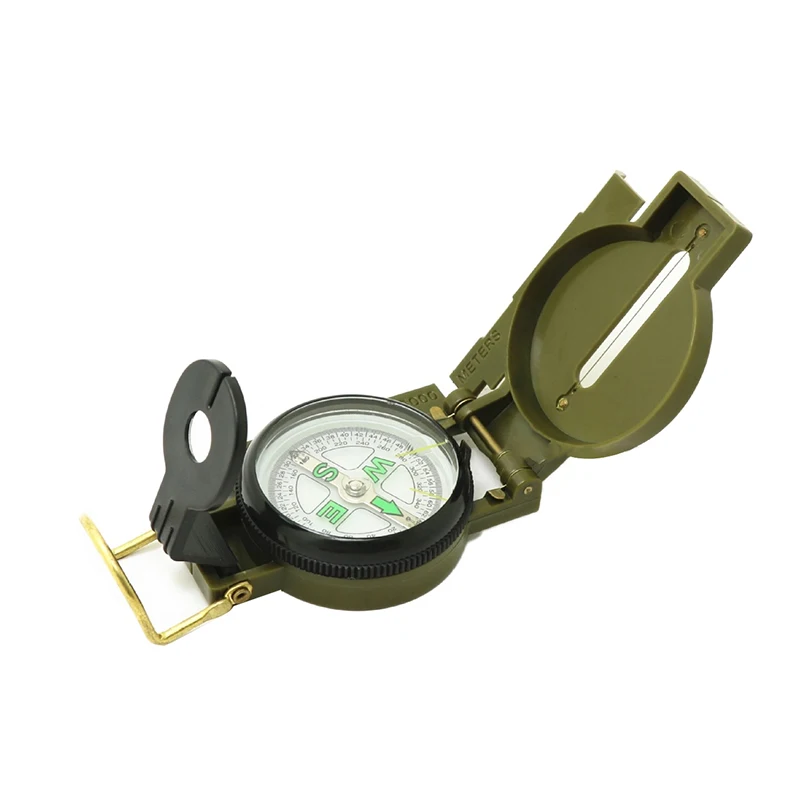 Портативный складной компас для кемпинга зеленый туризма выживания путешествий