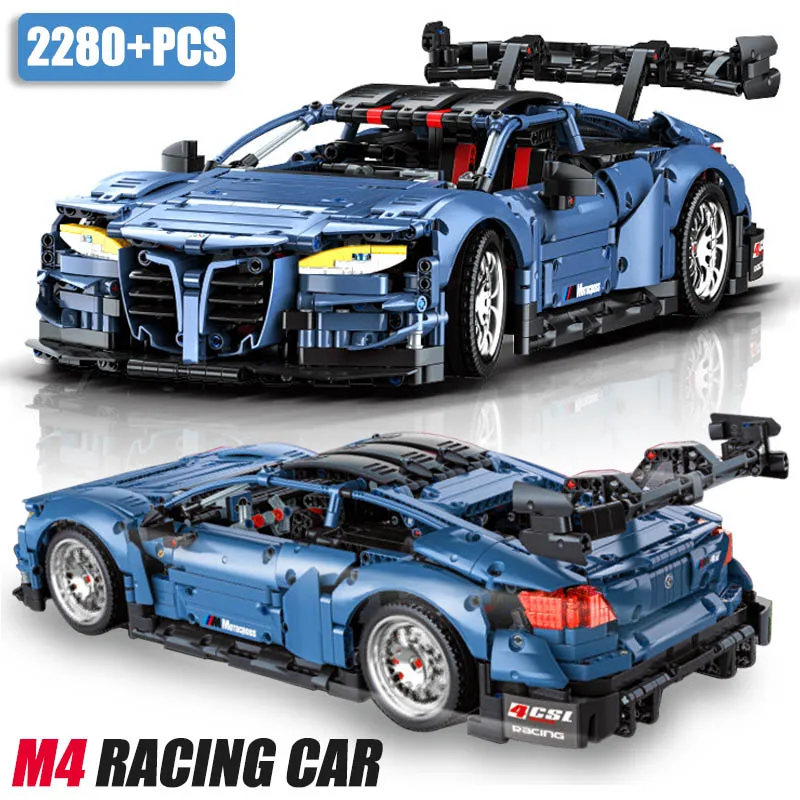 

Технический эксперт 2280 шт. город M4 гоночный автомобиль модель строительные блоки DIY спортивный автомобиль сборка Кирпичи игрушки для детей Подарки