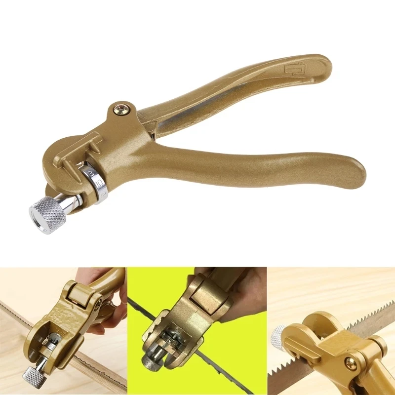 

Saw Set Pliers Zinc Alloy Manual Sawtooth Breaking Pliers Woodworking Hand Saw Blade Setting Tool Portable Sawset Puller Clamp