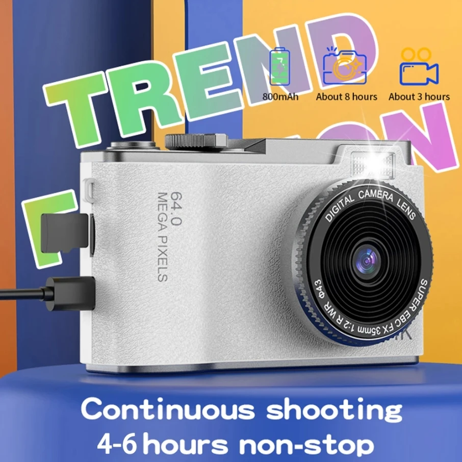 Digital Camera LCD Rechargeable HD CCD Video Outdoor Anti-Shake Support Sd Card Camcorder Photography