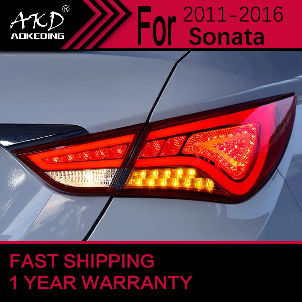 

Car Lights for Hyundai Sonata LED Tail Light 2013-2016 Rear Stop Lamp Brake Signal DRL Reverse Automotive Accessories