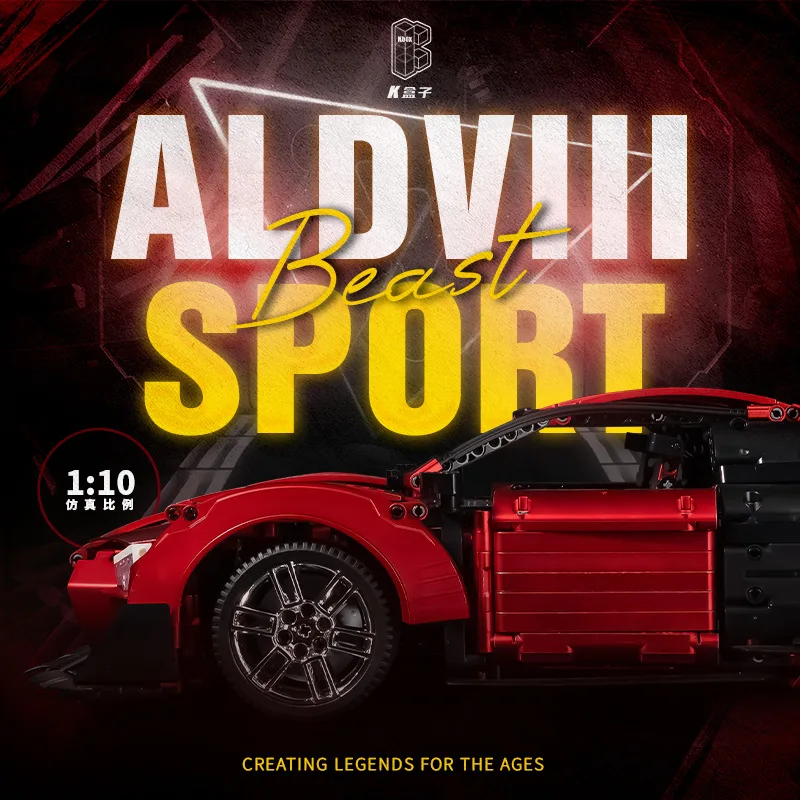 В наличии KBOX 10516B MOC технический Супер спортивный автомобиль строительные блоки