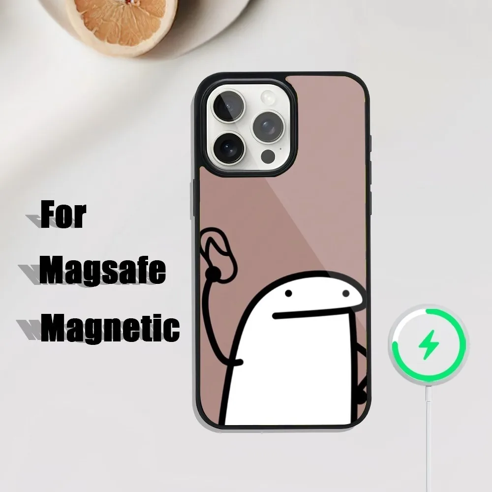 Funny Stickerman Flork Phone Case For iPhone 16 15 14 13 12 11 Plus Pro Max Mini Magsafe Magnetic Wireless Charging