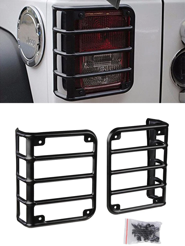 

Jeep Wrangler JK Задний Фонарь Крышка Объектива Защитная Подложка 2007-2017 Набор Из 2 Железных Материалов Для Украшения И За...