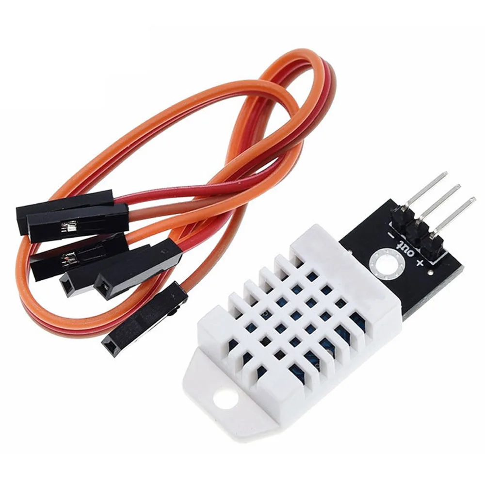 

Цифровой датчик температуры и влажности DHT22, постоянный ток 3,3-5,5 В, модуль AM2302, измеритель температуры и влажности + печатная плата с кабелем для Arduino