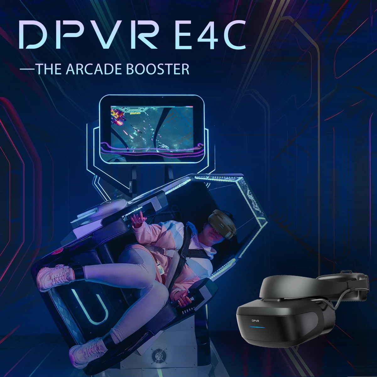 DPVR E4C 4K 116 FOV VR Гарнитура Deepoon Новая модель для VR-машины с использованием горячей