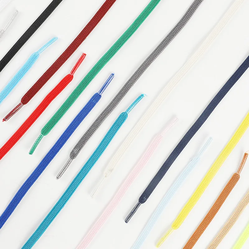 Press button lazy flat no tie shoe lace elastic for board shoes canvas shoes aj1 white sports shoes sneaker  shoe accessories