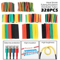 328pcs heat shrink tube kit polyolefin shrinking assorted heat shrink tubing insulation sleeving heatshrink tubing wire cable