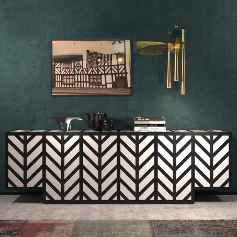 

Креативный Постмодернистский напольный шкаф с четырьмя дверцами, боковой шкаф, входной шкаф, шкаф для сувениров, неоклассический