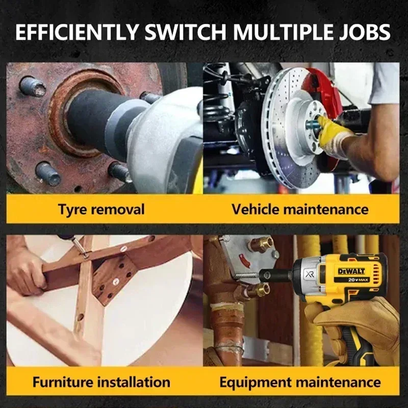Фото Dewalt DCF880 Аккумуляторный ударный гайковерт 2300 об/мин Компактный электрический ключ 203 Нм Аккумуляторные электроинструменты для аккумулятора Dewalt 20 В №5