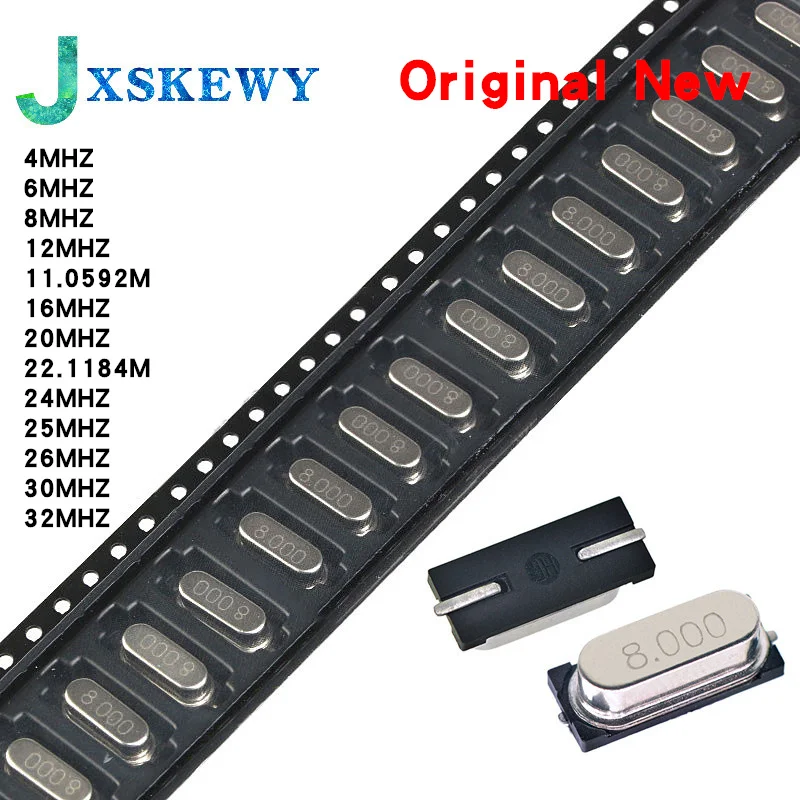 Кварцевый осциллятор 49SMD с пассивным кристаллом 4 МГц 6 8 12 11 0592 м 16 20 22 1184 24 25 -