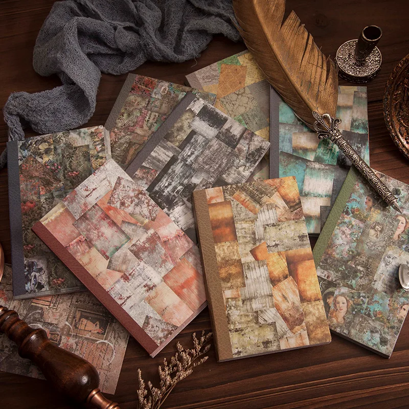 

50 Sheets Vintage DIY Paper Materials Journal Bullet Diary Stickers Scrapbook Decorative Design Craft Retro Paper Hand Account