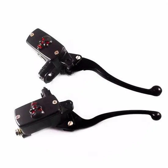 

Black 7/8" Skull Reservoir Brake Clutch Lever Cruiser CB Cafe Vintage Retro Rat
