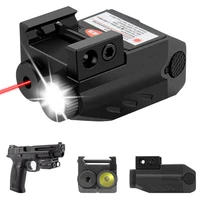 tactical weapon gun light red dot laser sightled flashlight 3 mode airsoft pistol gun light for 20mm rail hunting accessories