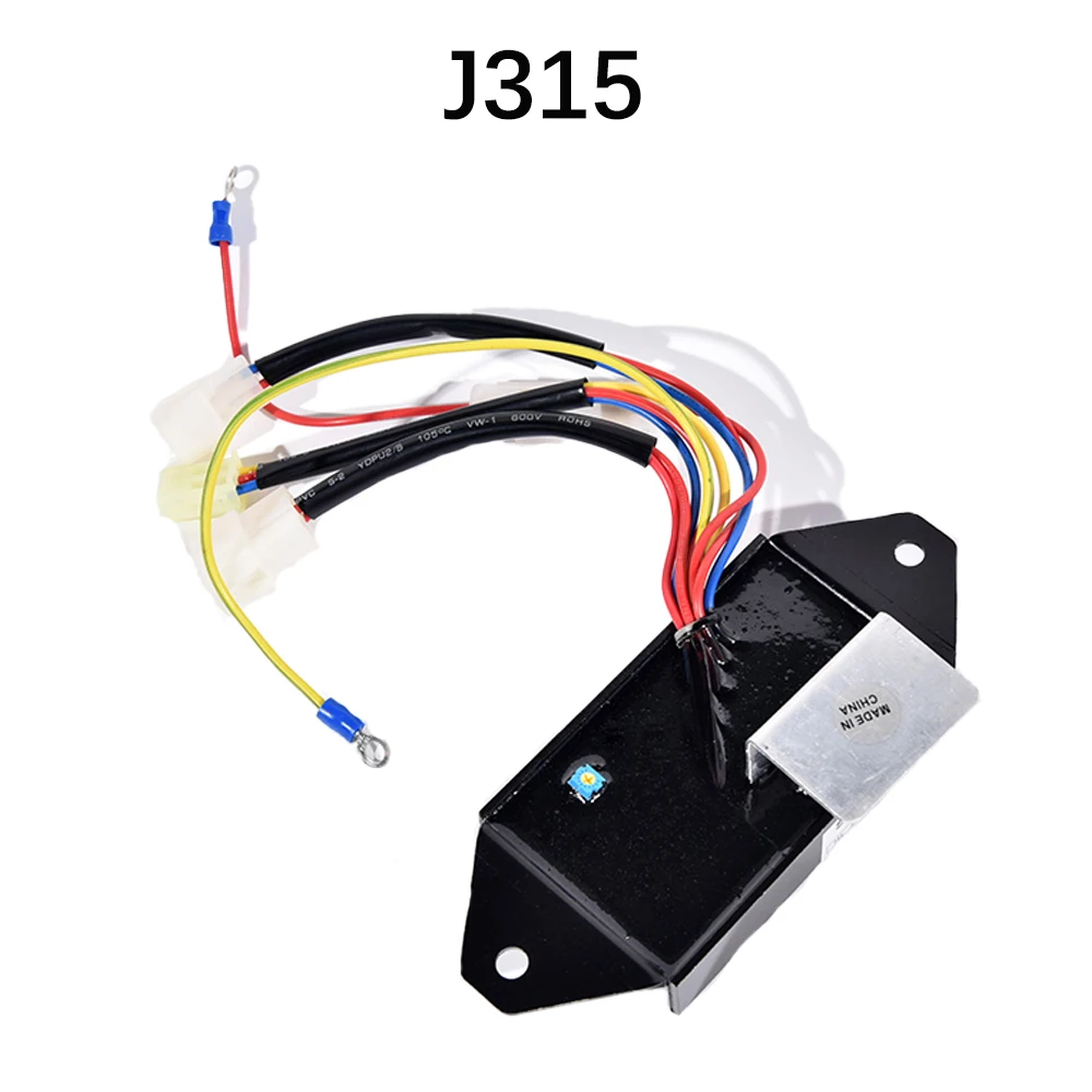 Фото Автоматический регулятор напряжения J315 (копия AVR) для 11-проводных 3-контактных двигателей и генераторов, запасная часть, замена стабилизатора, 380В №1