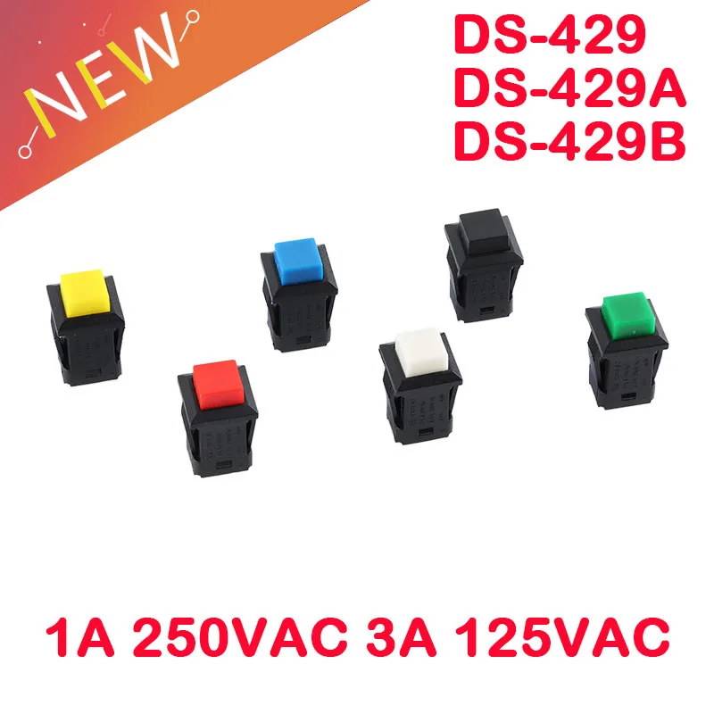 5 шт./2 шт. самоблокирующаяся/мгновенная фотовспышка 429A DS 429B Мини кнопочный