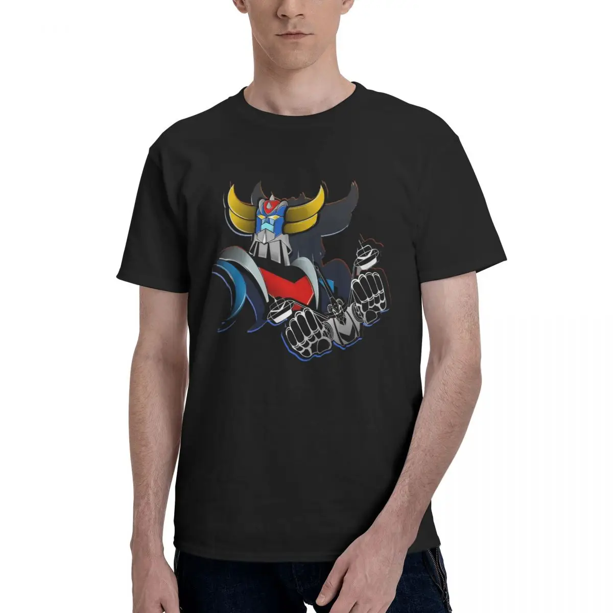 

Anime GOLDORAKs GRENDIZER (2) Humor Graphic Men's Basic Short Sleeve T-Shirt men set R348 Graphic Vintage Tees Tops