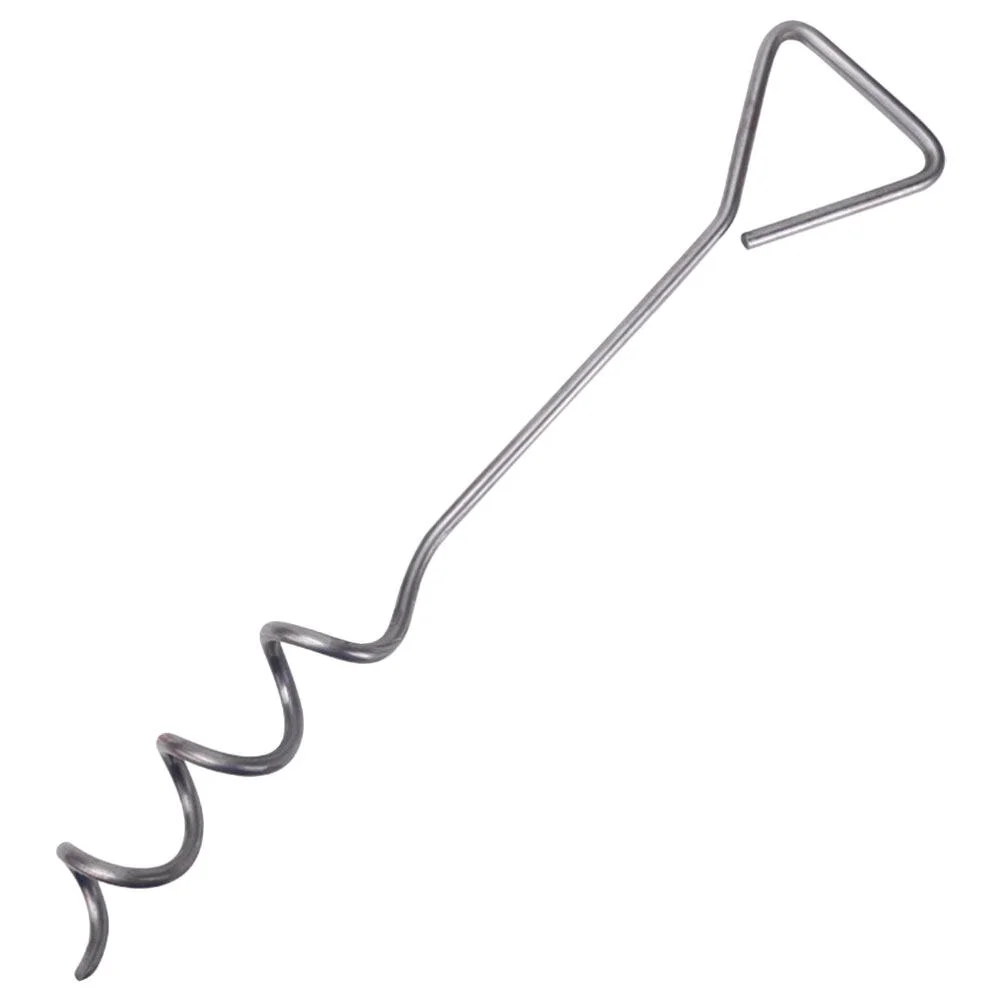 

Spiral Ground Anchor Wood Pile Metal Stakes Outdoor Alloy Steel Dog Pet Supplies