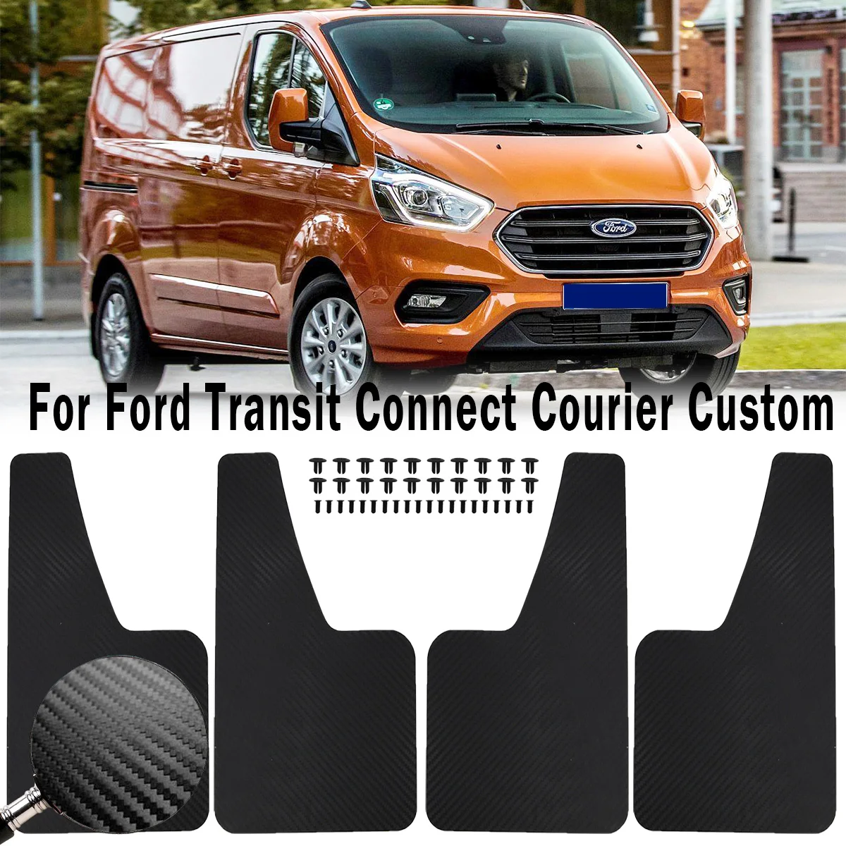 

Брызговики из углеродного волокна, брызговики для Ford Transit Connect Custom Tourneo MK5 MK6 MK7 MK8, спортивные Брызговики, брызговики E-150 E250