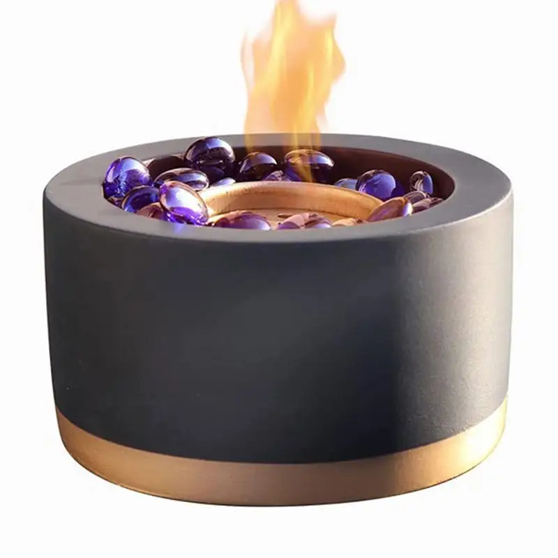 

Настольная чаша для огня, бетонная настольная чаша для огня, уличная Бездымная чаша для огня с этанолом для помещений