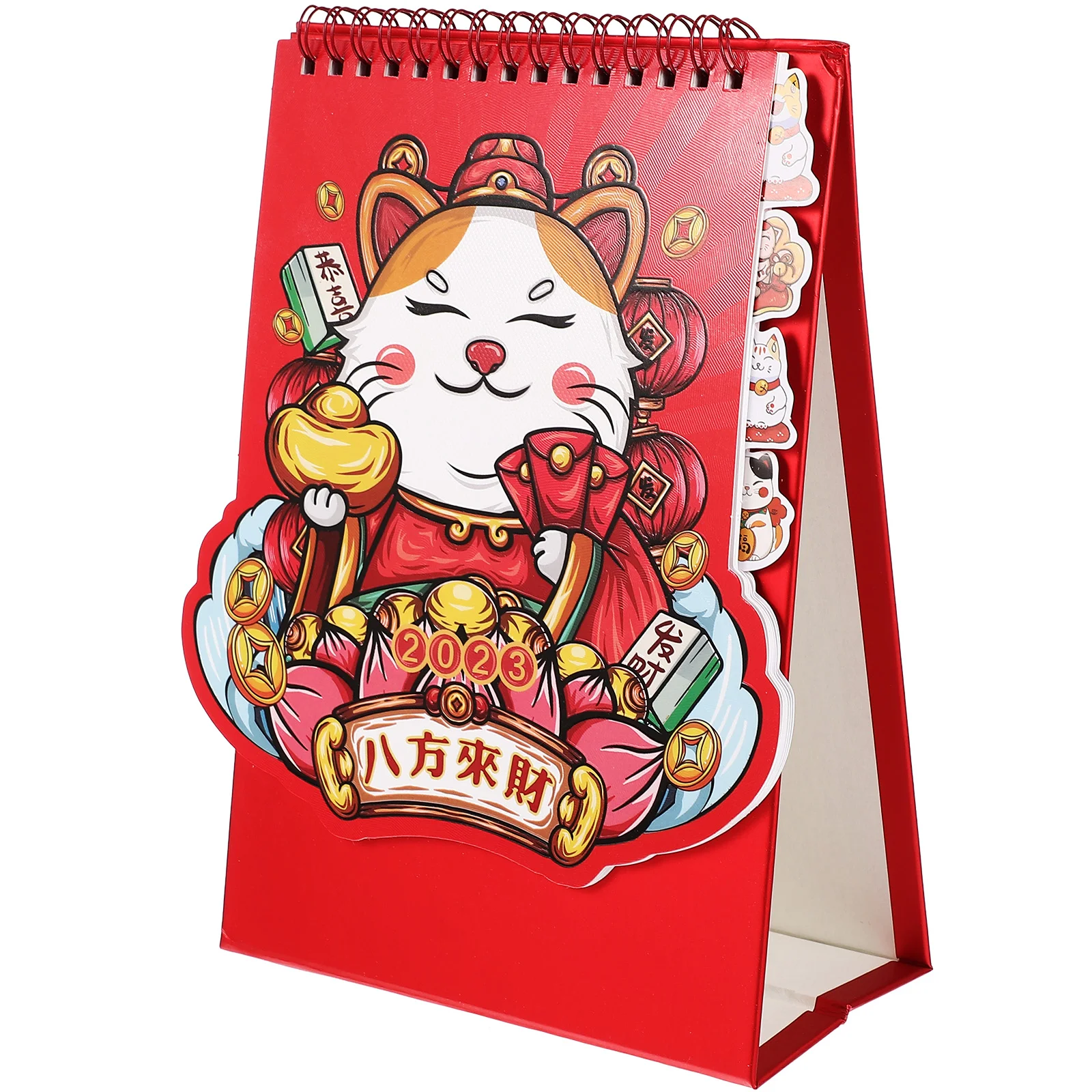 

Calendar Desk Table Office Home Rabbit Year Decorative Standing Cartoon Flipped Design Annual Gift Notes Plan Months Memo Small
