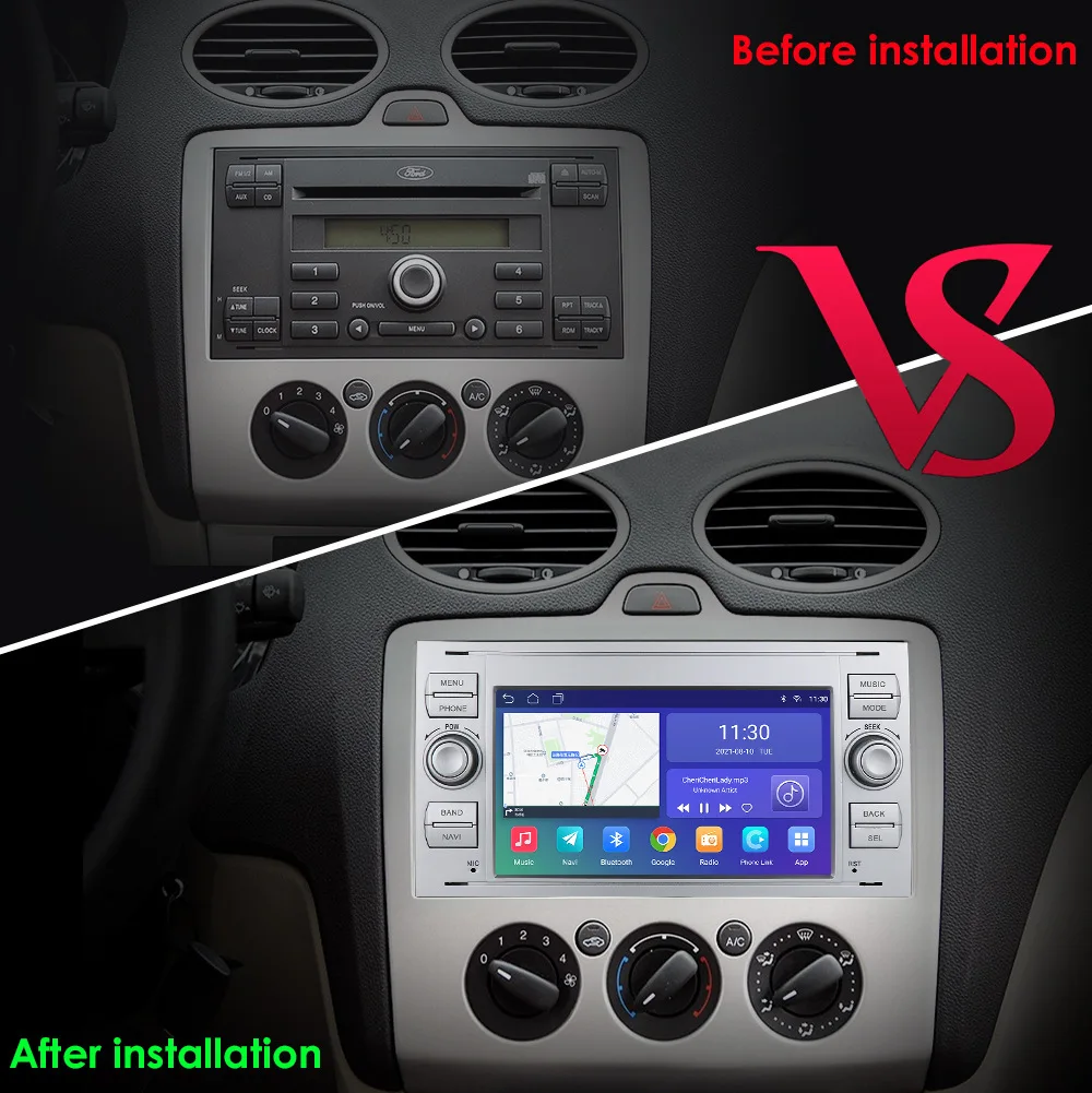 Фото Автомагнитола 2din Android Navigati для rd Focus 2 Kuga Mondeo Connect S-MAX Fusion Galaxy Fiesta Transit №4