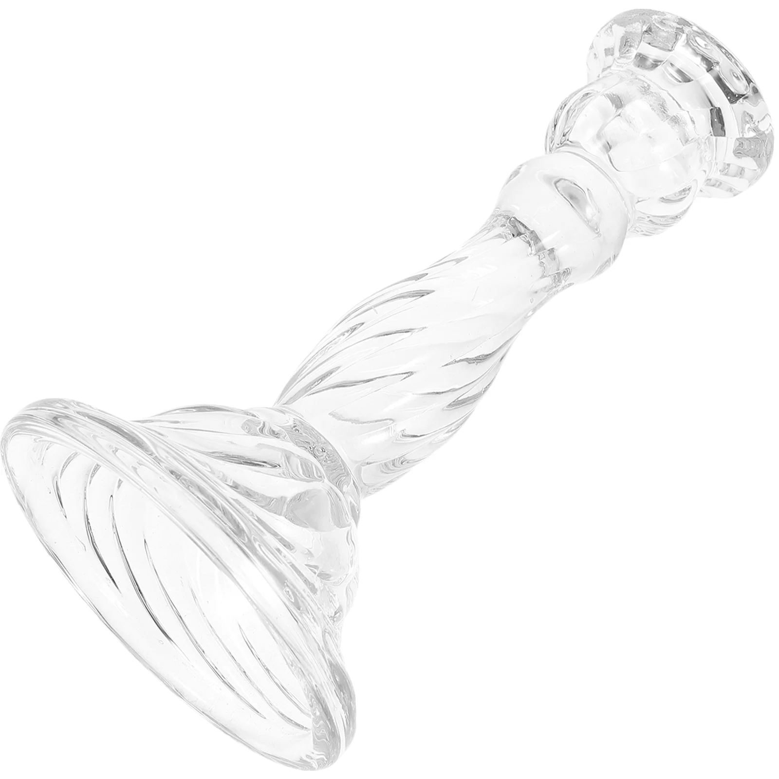 

Clear Glass Holder Candlesticks Holders Home Decor Romantic Table Centerpiece