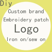 brand logo patch clothing thermoadhesive patches on clothes badges stickers iron on letters embroidered patches for clothing