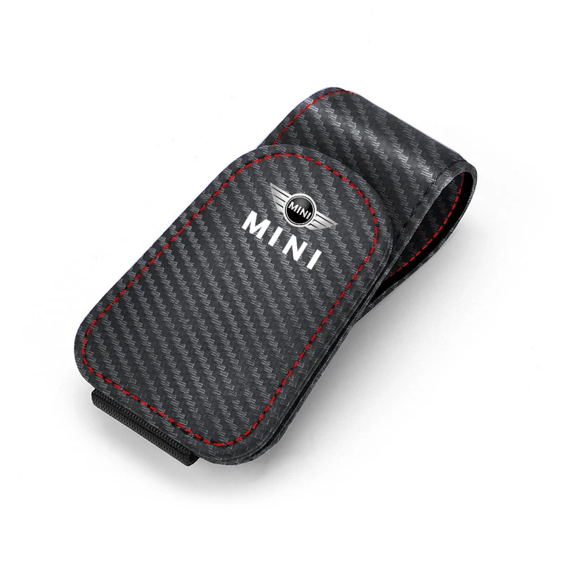 

Для Mini Cooper One JCW Works F54 F55 F56 F57 F60 R50 Автомобильный солнцезащитный козырек, зажим для очков, кожаный зажим для очков, аксессуары