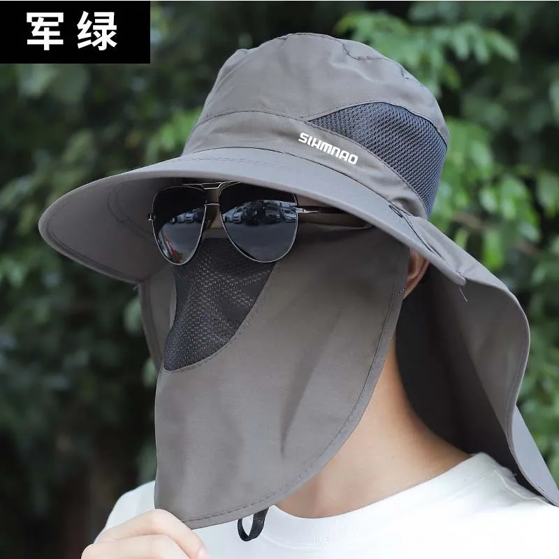 Уличная Солнцезащитная шляпа для мужчин и женщин летняя большая с защитой от