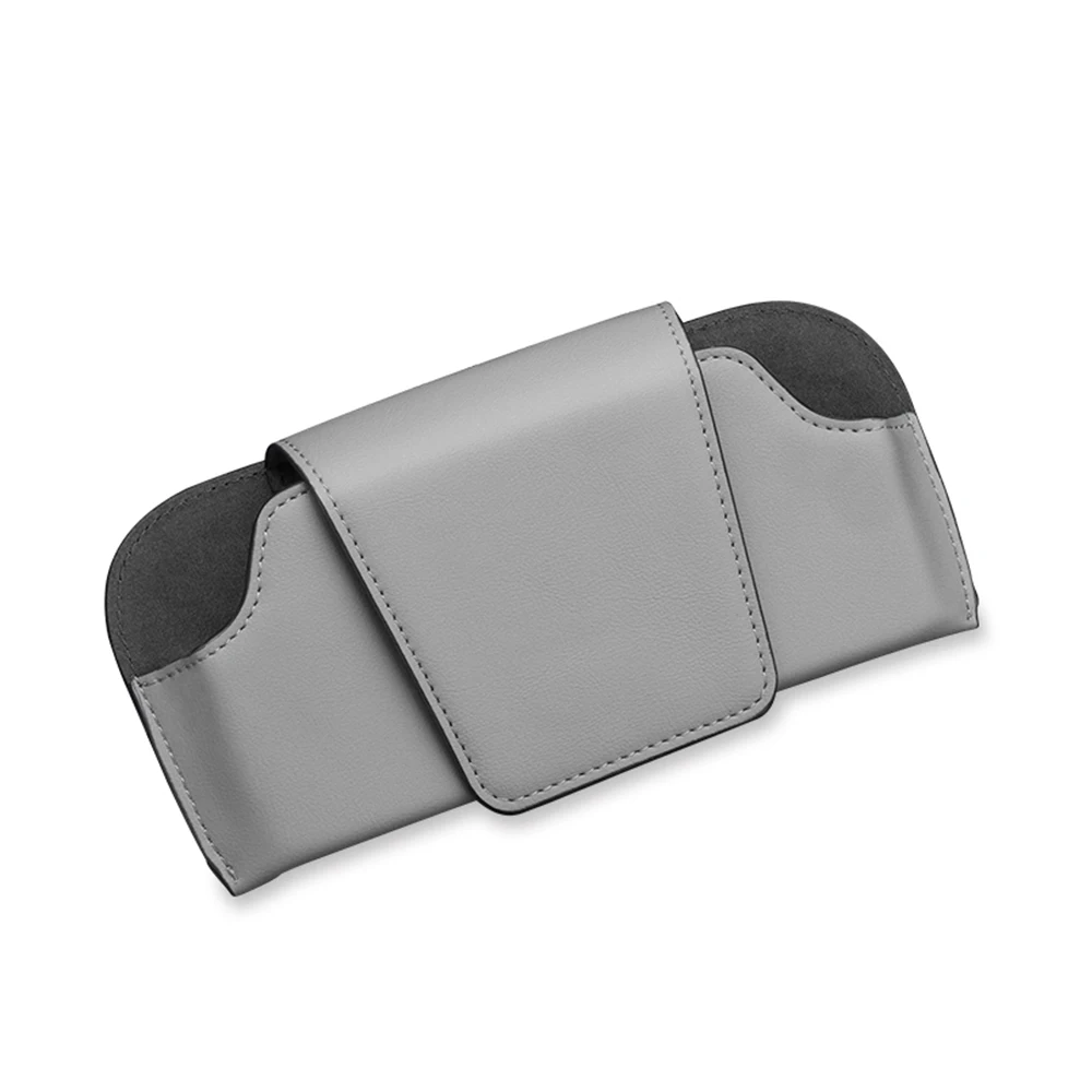 

Держатель для очков в автомобиль, бокс для хранения солнцезащитных очков из искусственной кожи, автомобильный держатель для солнцезащитных очков, многофункциональные автомобильные аксессуары