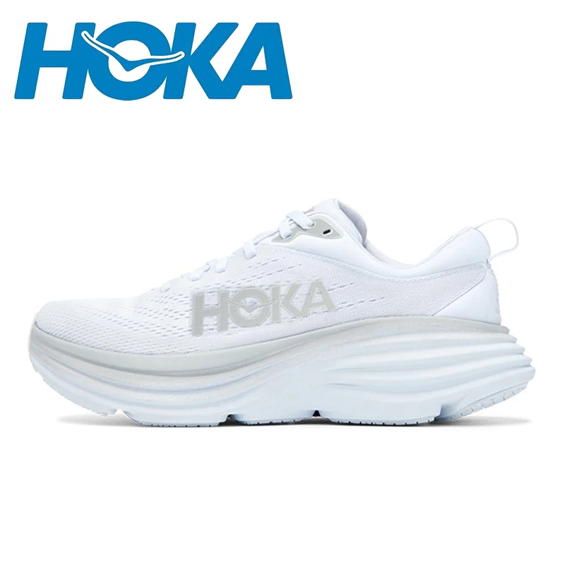 

HOKA Men Women Sneakers Bondi 8 Lightweight Cushioning Outdoor Running Shoes Marathon Trail Elastic Casual Running Shoes