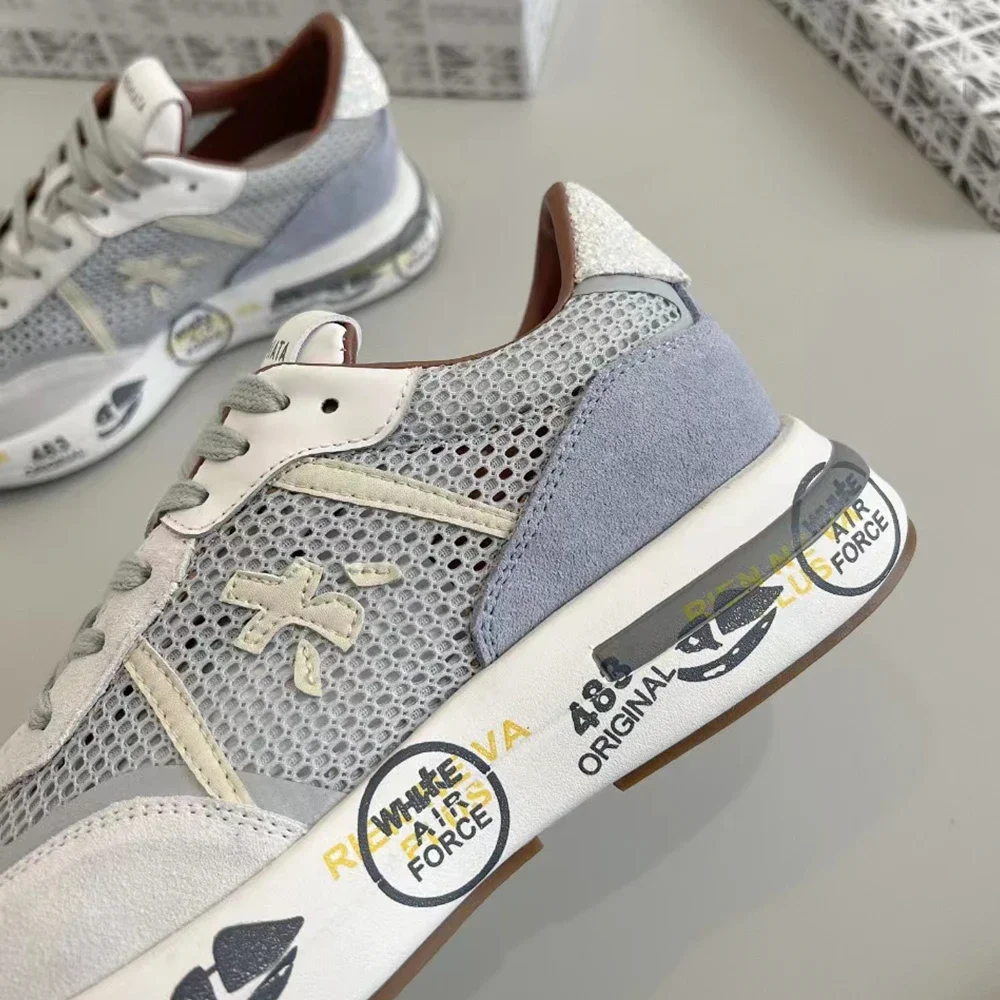 PREMIATA классические ретро универсальные тканевые кожаные кроссовки простые