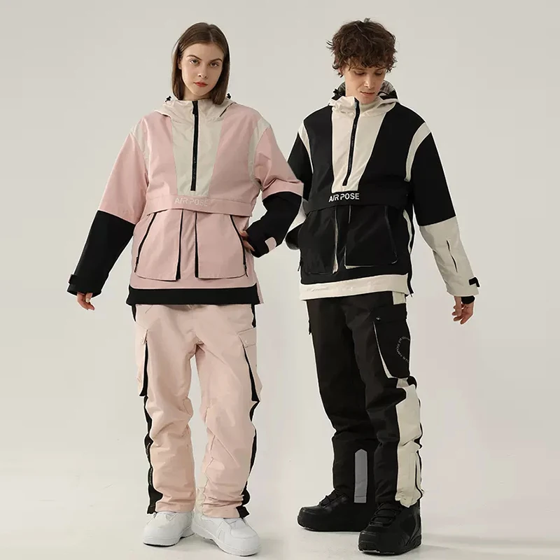 

Зимний Новый лыжный костюм, мужской лыжный костюм, теплый зимний комбинезон, женский комбинезон для улицы, сноуборда, ветрозащитная водонеп...