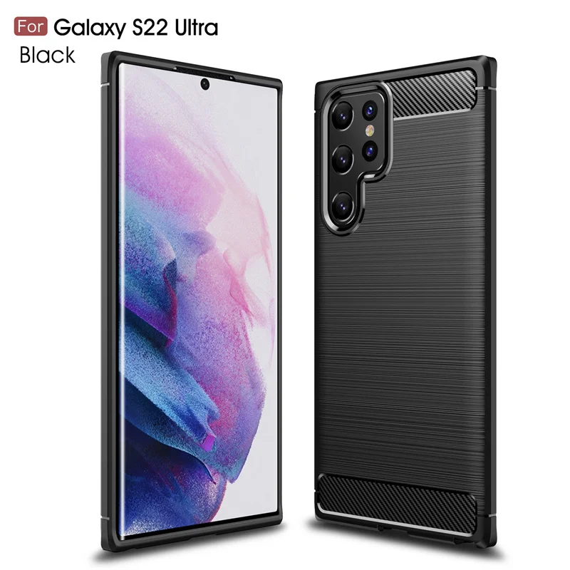 For Cover Samsung Galaxy S22 Ultra Case For Samsung S22 Ultra Plus Coque Bumper Shockproof TPU Case For Samsung S22 Ultra Fundas